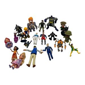 Junk Drawer Toy Lot (Batman, Football,army,Moana,racing)